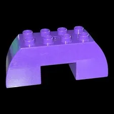 purple Duplo 2X4 tall shaped brick- combined shipping (PURP8)