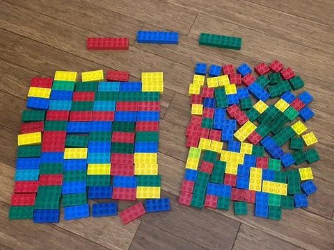 Lego Duplo - Lot Of (198) Random Building Block Pieces