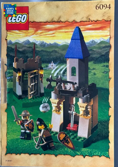 Lego Castle Knights Kingdom 6094 Guarded Treasury Instruction Manual ONLY