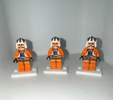 LEGO Star Wars Lot of 3 Rebel Pilot Minifigures (sw0260)