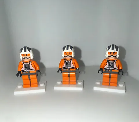 LEGO Star Wars Lot of 3 Rebel Pilot Minifigures (sw0260)