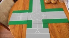 LEGO  Five (5) Green 32x32 Green Road Baseplates   1980s