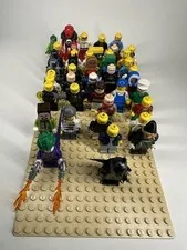 Huge 44 Mini Figure Lego Collection Licensed Rare Old Legos Bulk Lot Of 44