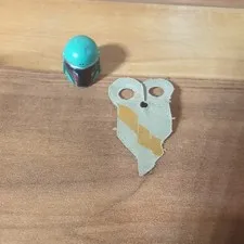 LEGO Star Wars Boba Fett Minifigure Helmet + Pauldron Orange Stripe Tan Cape