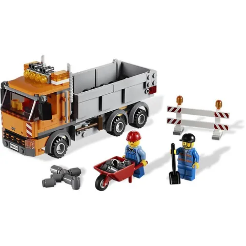 Lego City 4434 Dump Truck Set 122 Piece 2012 Set Minifigs