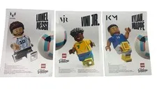 ⭐ 2026 Lego FIFA World Cup Minifigure 3 Poster Set Messi Ronaldo Vini Jr. Lot ⭐