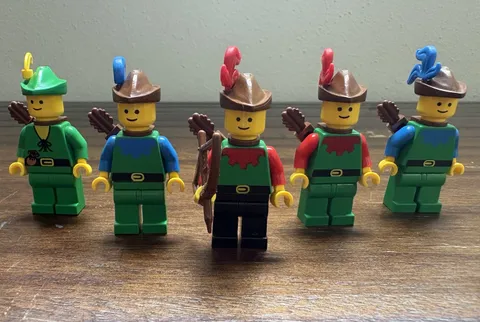 LEGO Castle Forestmen Minifigures Vintage Lot of Fantasy LEGO Pieces