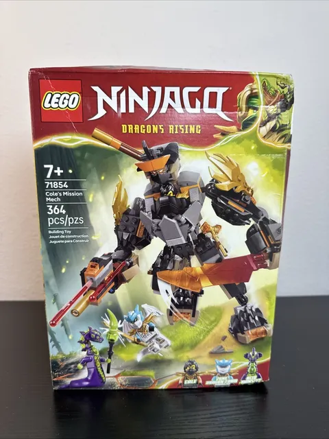 NINJAGO Cole's Mission Mech Dragon Zane Building Toy 71854, 364 Pieces