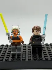 LEGO Star Wars The Clone Wars Minifigure Lot of 2: Anakin Skywalker Ahsoka