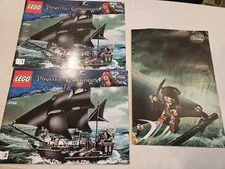 Lego Pirates Of The Caribbean Legos 4184 Black Pearl Original Manuals And Poster