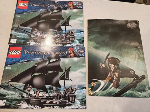 Lego Pirates Of The Caribbean Legos 4184 Black Pearl Original Manuals And Poster