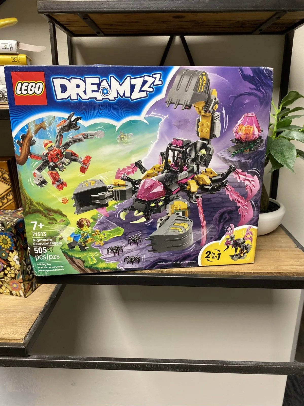 LEGO DREAMZzz Nightmare Scorpion Digger Building Toy for Boys & Multicolor 
