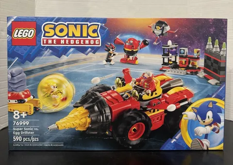 LEGO Sonic The Hedgehog Super Sonic vs. Egg Drillster 76999 Building Toy Set New