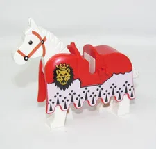 Lego Horse Barding 2490pb03 with Horse Knights Royal Castle From 6090