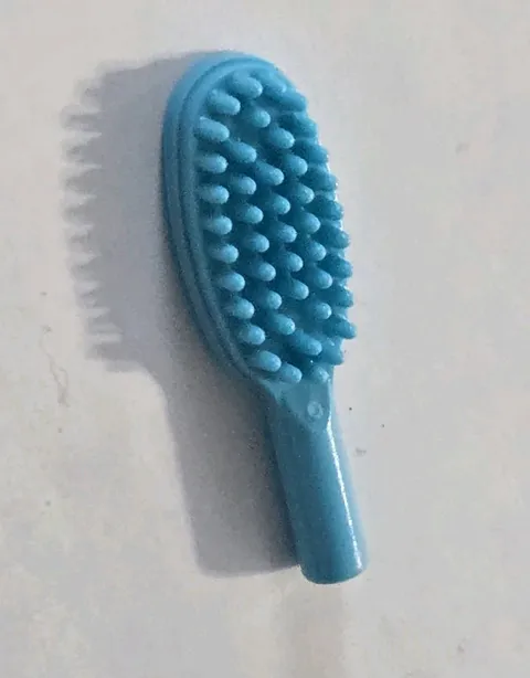 LEGO Parts - Medium Azure Minifigure, Utensil Hairbrush - No 3852b