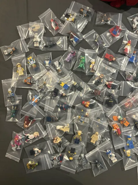 LEGO Minifigures Mixed Lot Assorted Characters Individually Bagged Polybag 6+