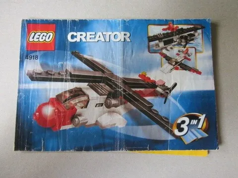 Lego Building Instructions Instruction Creator 4918, 3 in 1 Helicopter and 2 Planes