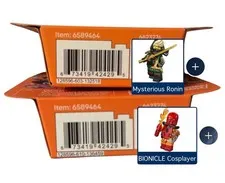 LEGO #71052 Ser #29 (1) Bionicle Cosplayer Toa Tahu & (1) Mysterious Ronin Lloyd