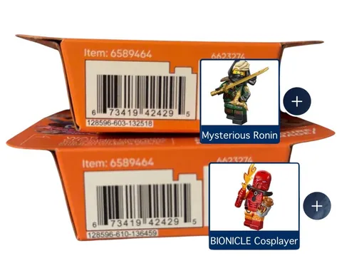 LEGO #71052 Ser #29 (1) Bionicle Cosplayer Toa Tahu & (1) Mysterious Ronin Lloyd