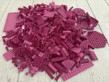 LEGO Assorted Bulk Lot Magenta/Dark Pink - 1lb, 1.5 Oz - LEGO Magenta/Dark Pink
