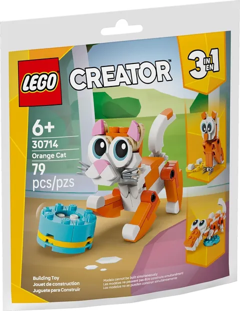 NEW Orange Cat LEGO Creator 30714