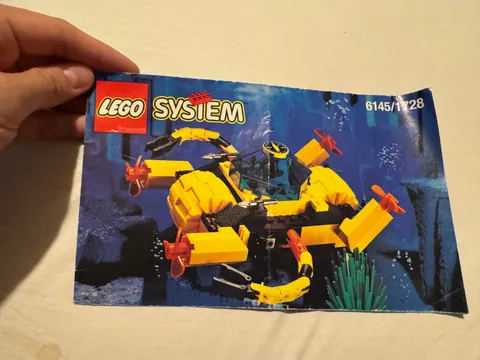 Vintage LEGO System Aquazone Crystal Crawler Manual Only