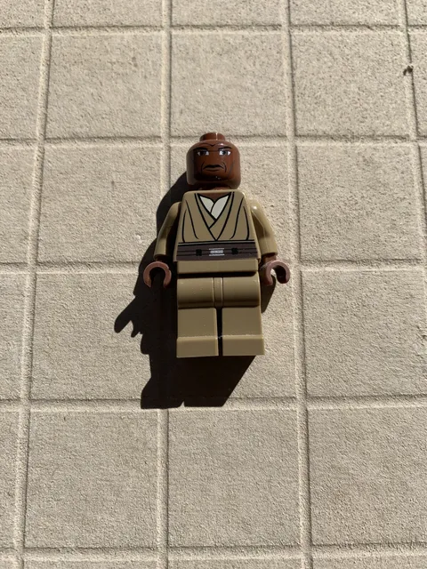 Lego Mace Windu Minifigure  Star Wars Clone Wars  Jedi Starfighter