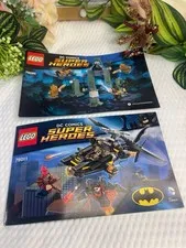 LEGO DC Comics Super Heroes Manuals Only 76011 Man-Bat Attack & 76085 Atlantis