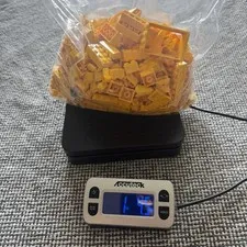 LEGO Yellow Bulk Lot 1lb 4.5oz Mixed Bricks Plates Specialty Pieces Kids Toy