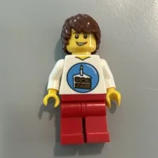 LEGO Minifigure, BIRTHDAY Party Minifig, Cake Celebration, Boy