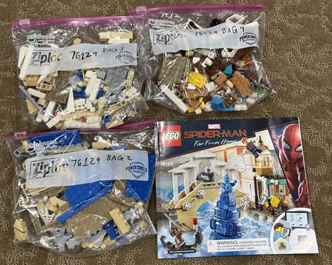 LEGO Marvel: Hydro-Man Attack (76129)  Instructions Included NO Minifigures!