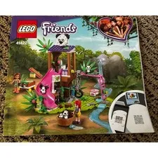 LEGO FRIENDS: Panda Jungle Tree House (41422) Incomplete Set Olivia Mia