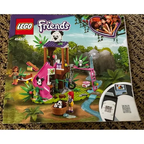 LEGO FRIENDS: Panda Jungle Tree House (41422) Incomplete Set Olivia Mia