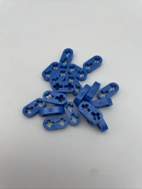 20x Lego Technic Lift Arms 1x2 Thin Flat 41677 Blue Blue 6360124