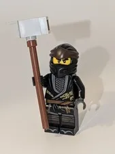 Legacy Cole Genuine LEGO NINJAGO Minifigure NJO0493 Brick-Built Hammer