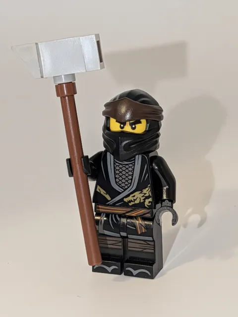 Legacy Cole Genuine LEGO NINJAGO Minifigure NJO0493 Brick-Built Hammer