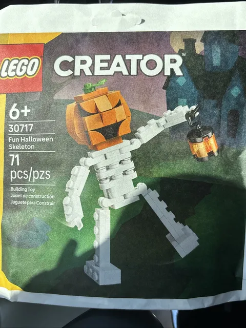 LEGO Creator Fun Halloween Skeleton Paper Bag #30717 Brand New Sealed