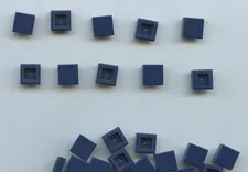 LEGO x 20 Dark Blue Tile 1 x 1 with Groove NEW bulk 3070b