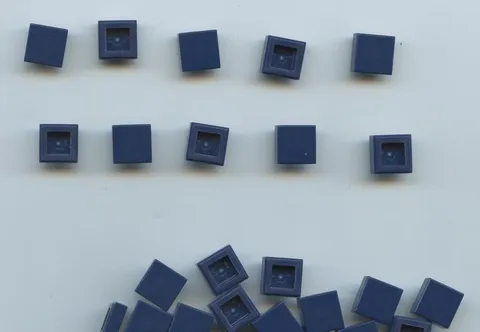 LEGO x 20 Dark Blue Tile 1 x 1 with Groove NEW bulk 3070b