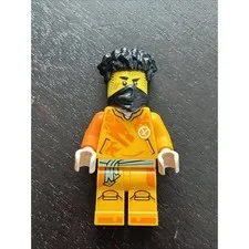 Lego Arin Minifigure #njo0868 Orange Dragon Shirt Black Bandana