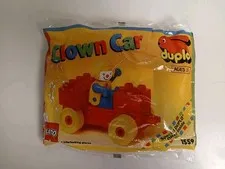 Vintage LEGO Duplo 1559 Clown Car Polybag Sealed New Complete Promotional Set