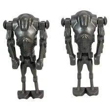 LEGO Star Wars Super Battle Droid Minifigure Pearl Dark Gray sw0092 Lot of 2