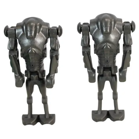 LEGO Star Wars Super Battle Droid Minifigure Pearl Dark Gray sw0092 Lot of 2