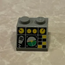 LEGO Gray Slope 45 2 x 2 with Flight Control Pattern 3039pc5