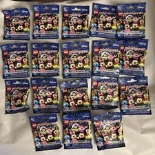 LEGO 71012 Disney Series 1 Minifigures. Complete Set of 18 Sealed Packs. New.