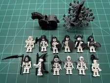 3d Printed Lego Arms & Armor. Horse w/Barding & Tree NO SKELETONS Included.