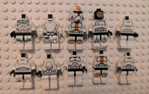 LEGO STAR WARS STORMTROOPER Incomplete Minifigure Lot (10) assorted some RETIRED