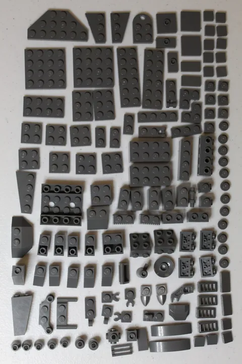LEGO Parts and Pieces Dark Bluish Gray Assortment #2