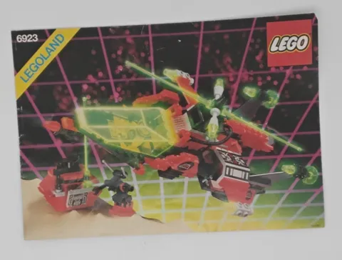 Vintage Lego Space Instructions Only 1980s Legoland 6923 No Bricks