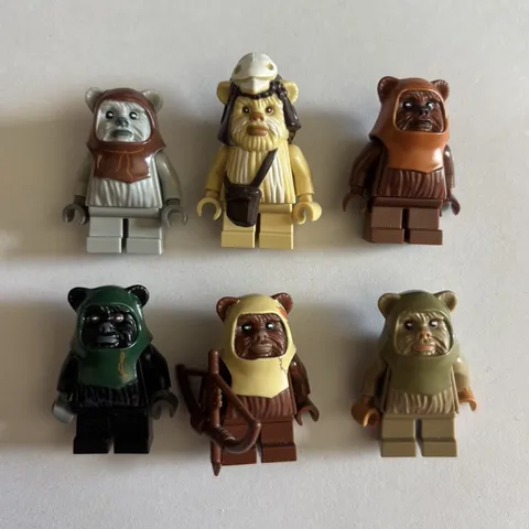 LEGO Star Wars Ewok Minifigures Wicket Logray Paploo Tokkat all great condition